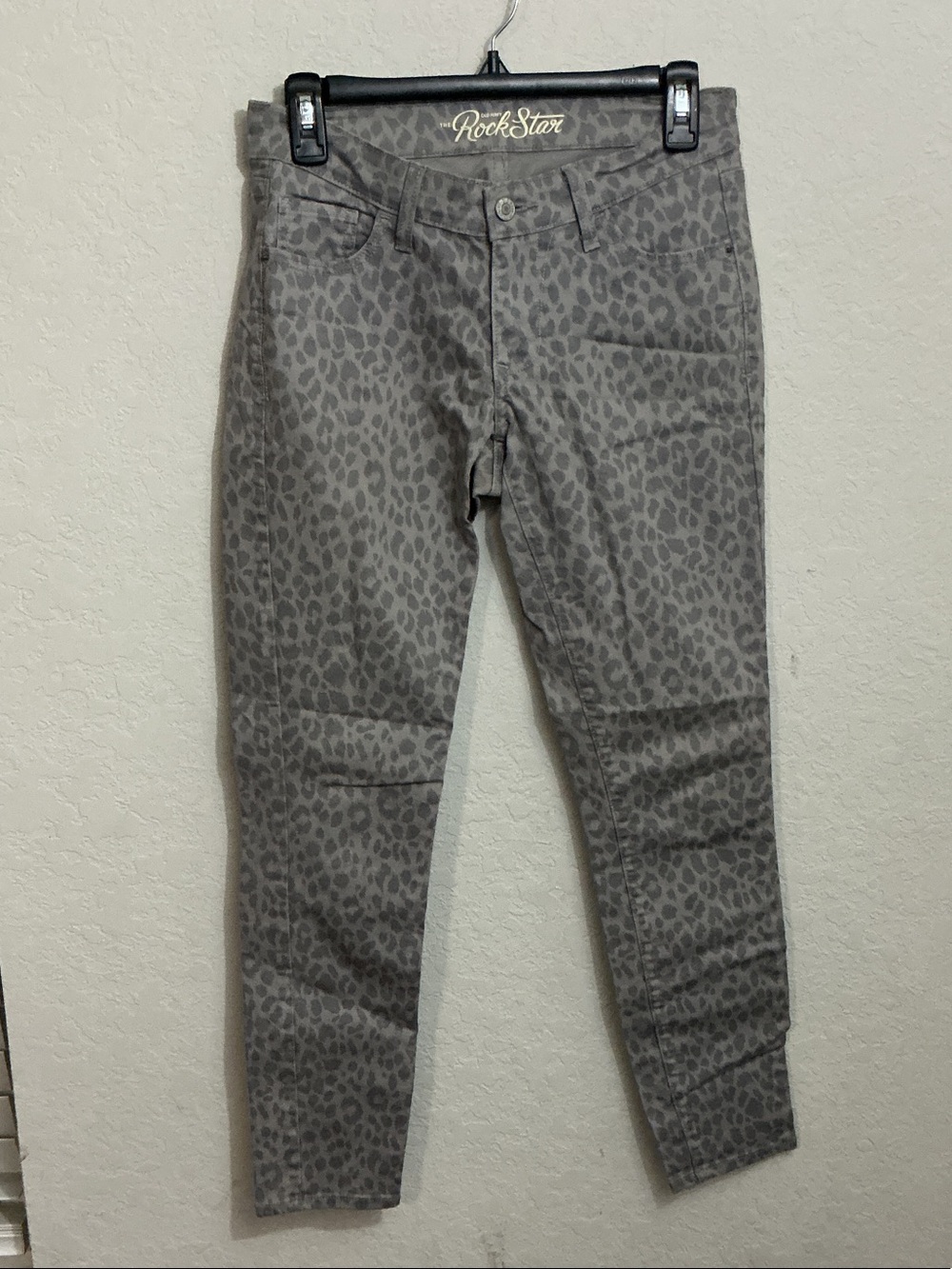 🐆 Old Navy The RockStar Gray Leopard Print Skinny Jeans 🐆